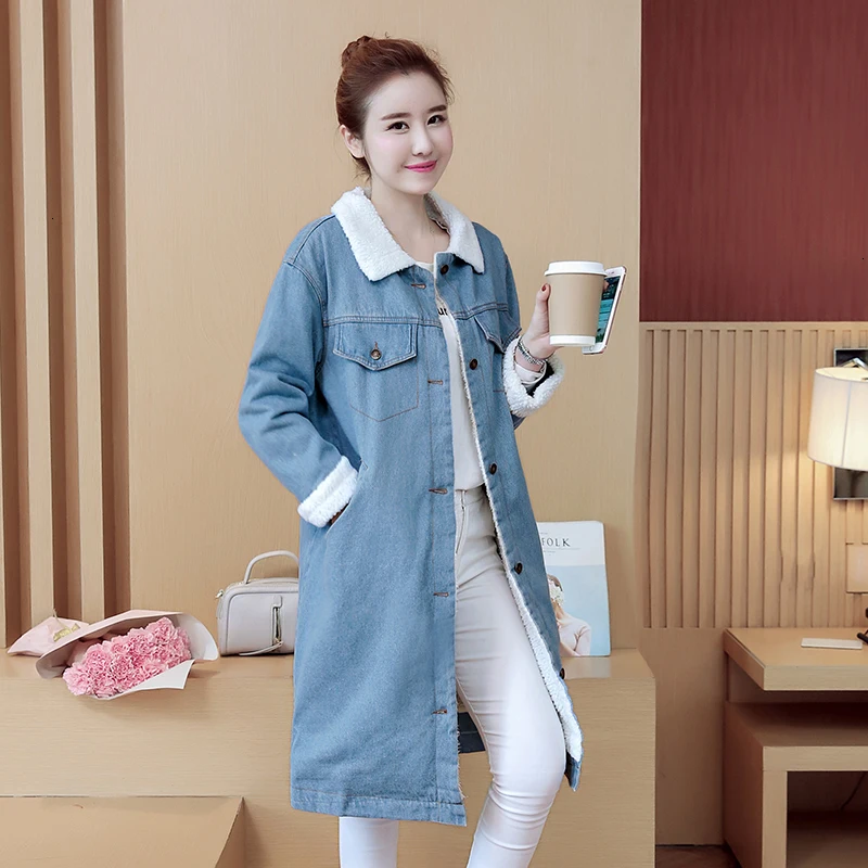 Новинка повседневные джинсы больших размеров джинсовая куртка Женская ветровка