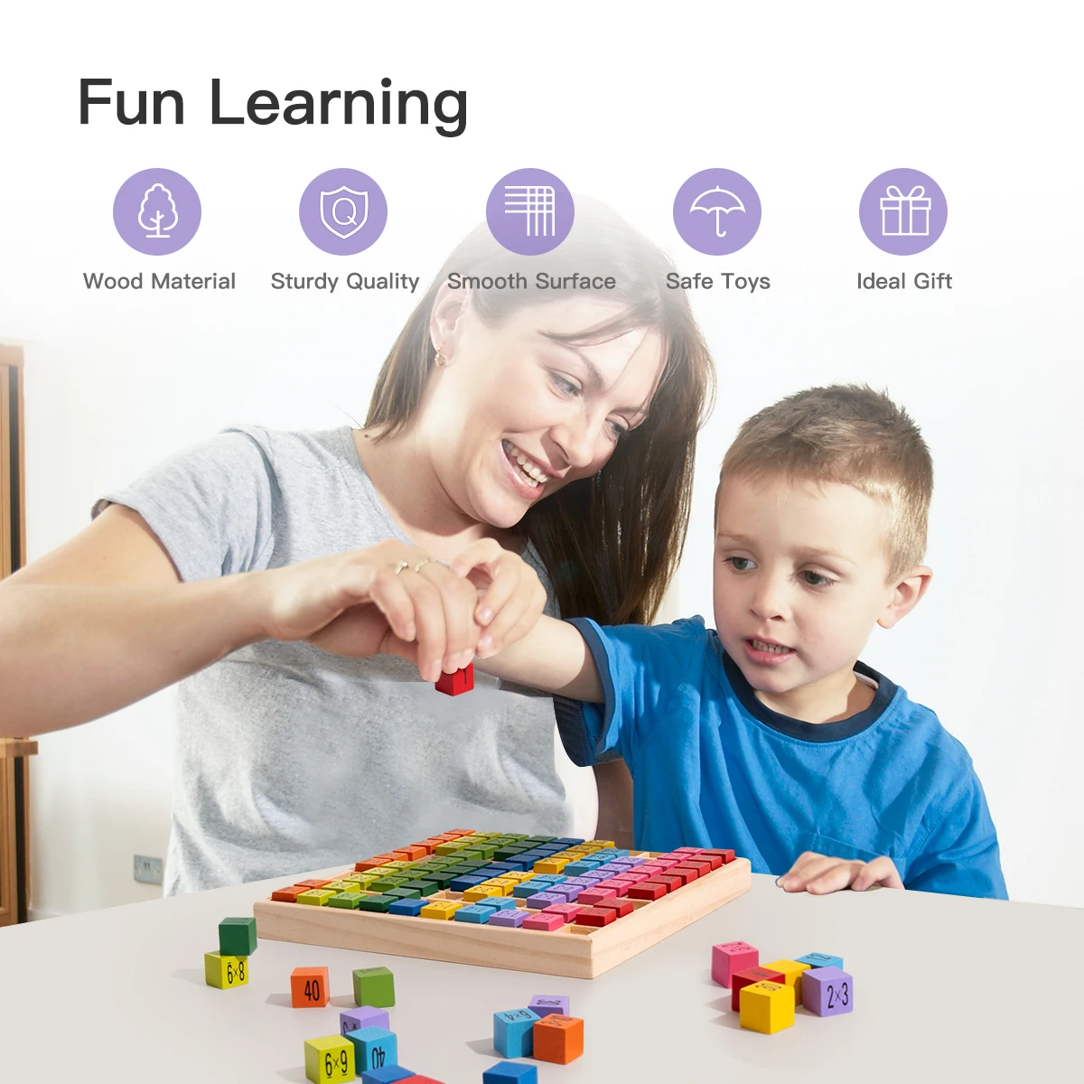 Robotime Монтессори Развивающие деревянные математические игрушки Multiplicatio