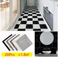 20pcs tile stickers marble grain floor sticker 3d wall sticker home decoration stickers self adhesive waterproof pvc wallpaper