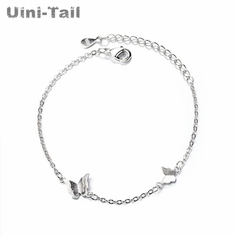Лидер продаж новинка 925 тибетский серебряный матовый браслет Uini-Tail с летающей