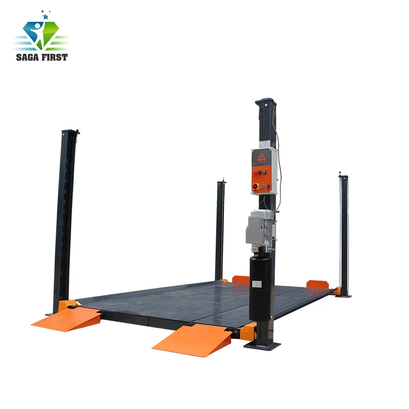 Автомобильный парковочный подъемник стационарные ножницы 4 фотоподъемника