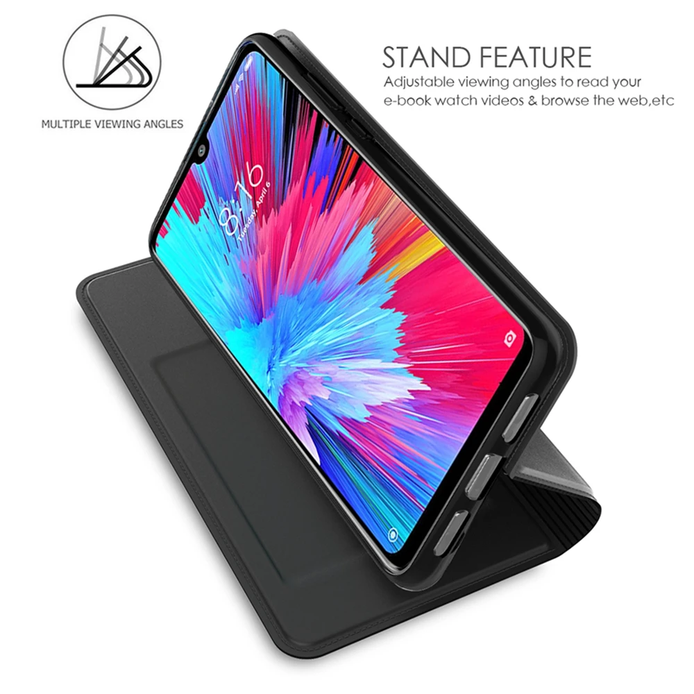 Чехол из искусственной кожи для Redmi K20 Note 4 5 Pro 6 7 7A 6A Plus откидная подставка Тонкий