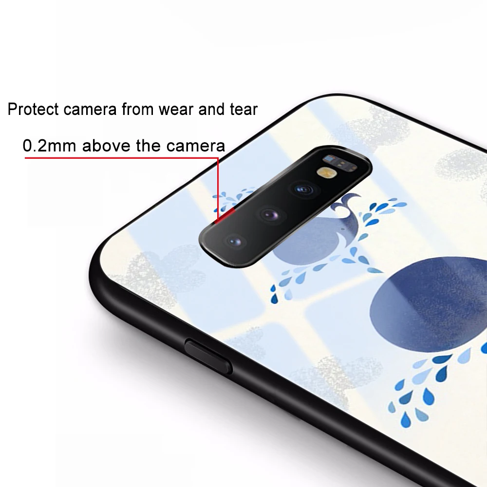 

Whale Fish Glass Case for Samsung Galaxy S21 A51 S20 A50 A71 A70 S10 S9 S8 A21S M31 S10e A20 A30 Note 20 10 9 8 Lite Plus Ultra