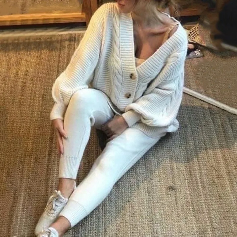 

Women Short Cardigan Knitted Sweater Autumn Winter Long Sleeve V neck Jumper Cardigans Casual Streetwear Fashion Pull Femme Coat