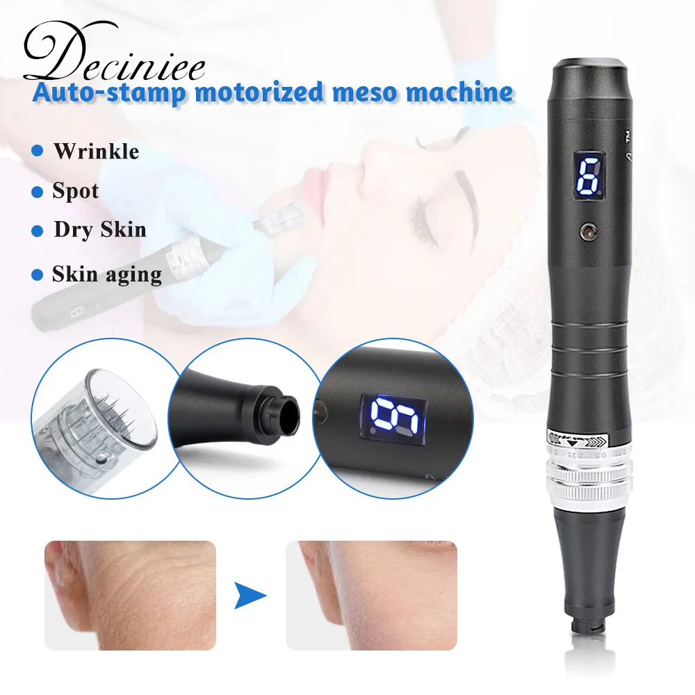 

Electric M8 Wireless Derma pen Skin Whitening Wrinkle remove Microneedling pen bbglow dr pen with 2pcs Cartridge Needle Tips New