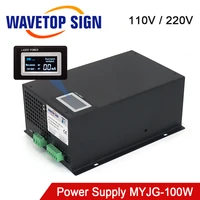 wavetopsign myjg 100w 80 100w co2 laser power supply category for co2 laser engraving and cutting machine