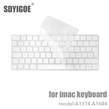 Cubierta protectora de silicona para teclado, cubierta para teclado inalámbrico, Bluetooth, para Apple, MLA22LL/ A1644, A1314, IMAC, versión US/EU