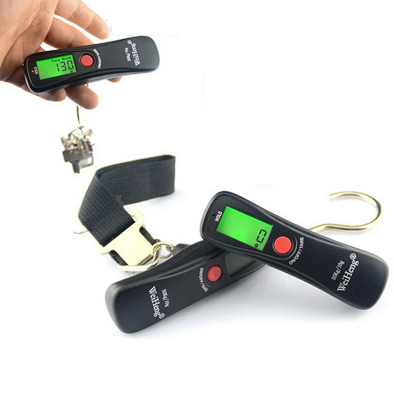 Портативные портативные весы с ЖК-подсветкой вес 10 г/50 кг электронные для багажа 1