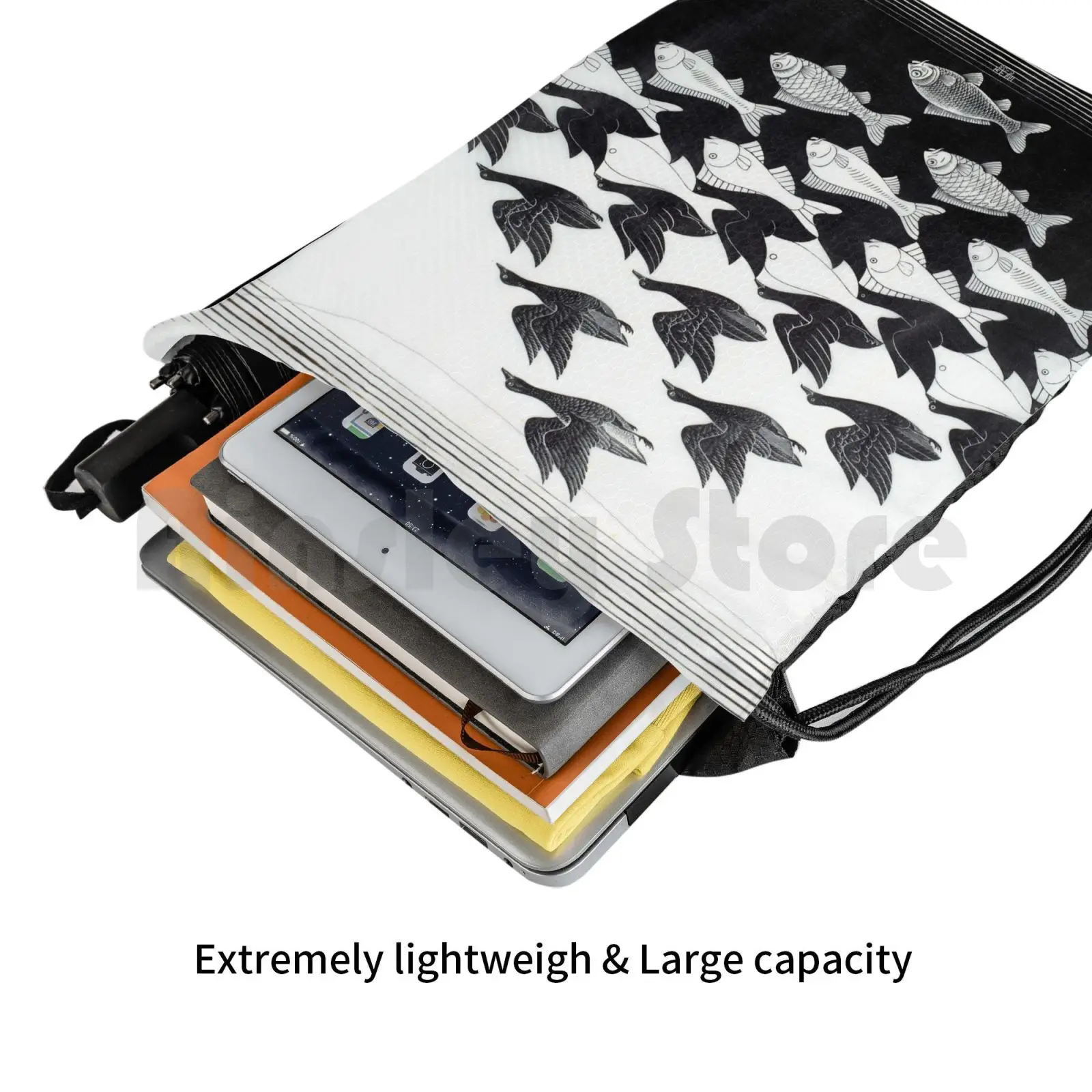 Плакаты Mc Escher Sky And Water I 1938 художественные принты для мужчин женщин детей рюкзак