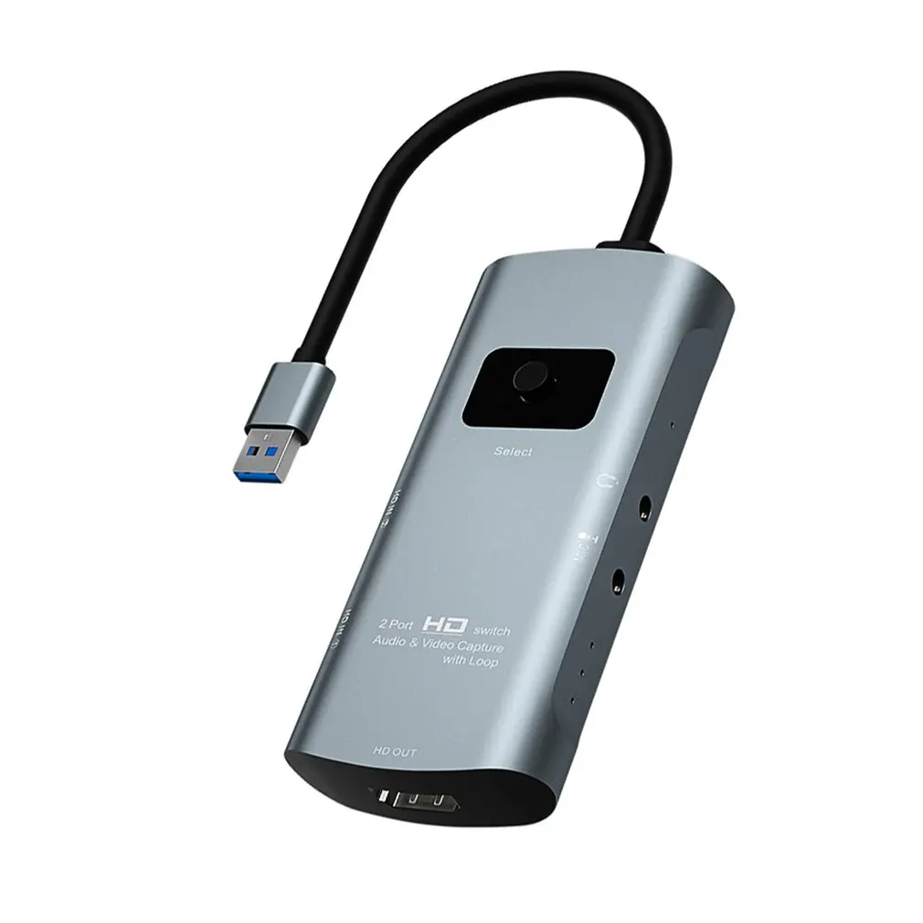 

Плата аудиозахвата Type C/ USB3.0 2x1, видеозахват с циклом записи 4K, совместима с Windows, Android, Linux, Mac