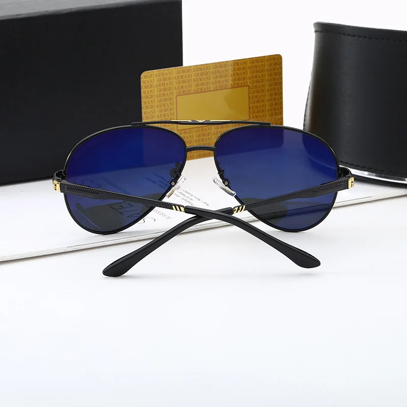 

2021 Polarized Sunglasses Men Retro Sunglasses Metal Frame Men Brand Designer Classic Polaroid Lens UV400 Glasses 2048