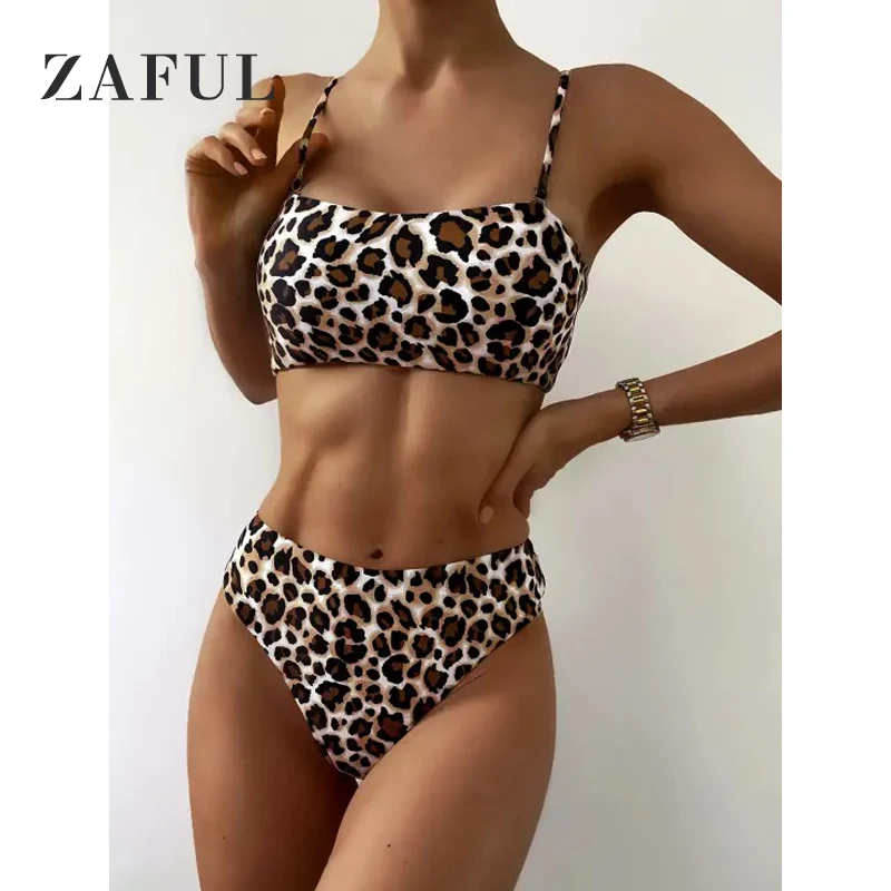 

ZAFUL High Cut Leopard Snakeskin Bikini