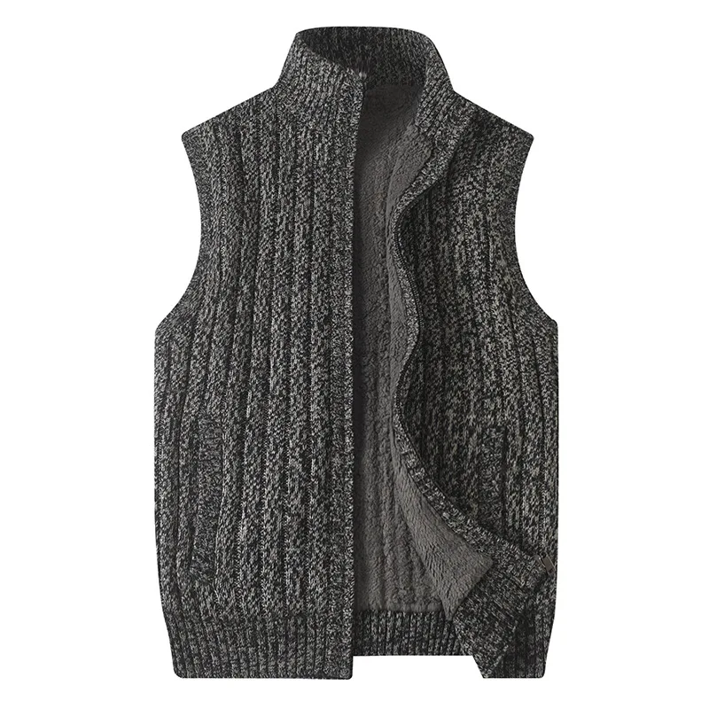 Sweater Men Casual O-Neck Pullover Men Autumn Winter Slim Fit Sleeveless Shirt Mens Sweaters Knitted Pull Homme Plus Szie 6XL