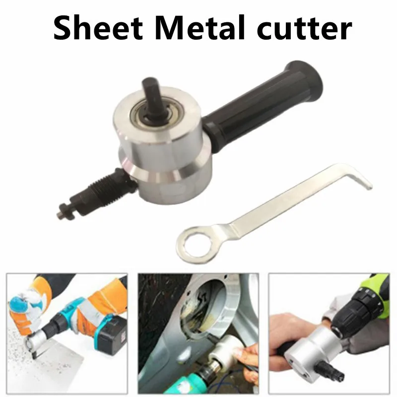 160A Sheet Metal Cutter Double-head Iron Curve Hole Opener Electric Scissors Electric Drill Cutting Saw Tool