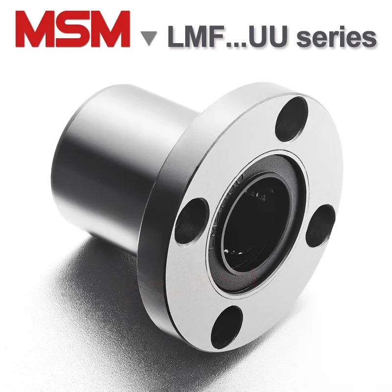 2шт MSM круглые Фланцевые Линейные подшипники lхолодильник/SMF/LMF6UU LMF8SUU LMF8UU LMF10UU LMF12UU