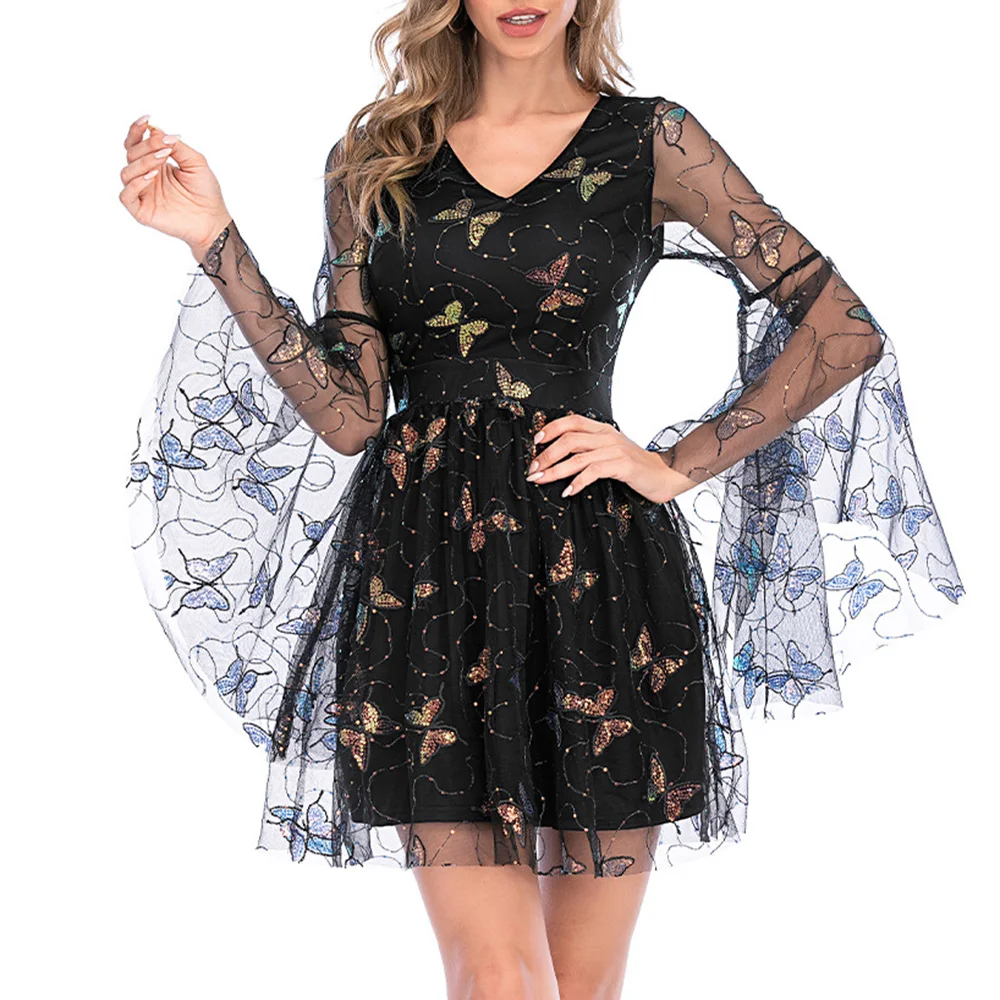 Коктейльные платья 2020 короткое сексуальное Сетчатое прозрачное лоскутное