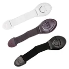 5 шт., пластиковые замки и ремни для шкафов, ящиков, шкафов, дверей, холодильника, туалета