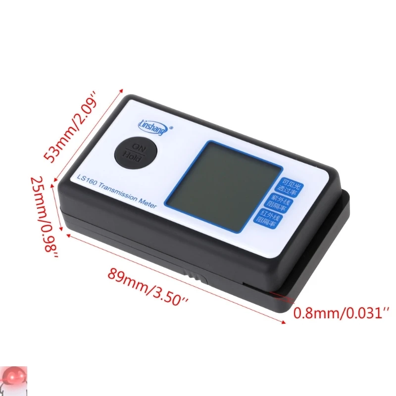 OOTDTY LS160 Портативный пленка для защиты от солнца Трансмиссия метр Тесты оконная