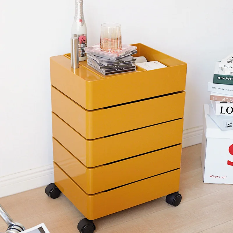 

360 Вращающийся спальни прикроватного столика ins ветер многослойный ящик подвижный шкафчик для косметики дома и организации хранения