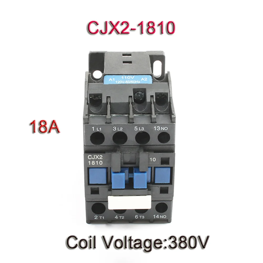 1810-380V CJX2,CJX2-0910 LC1 CJX2-0910 CJX2-1210 CJX2-1810 380v 9a ac contactor 380V AC 9A /12A/18A 50 HZ/60HZ 220V 110V orginal - Цвет: 1810-380V