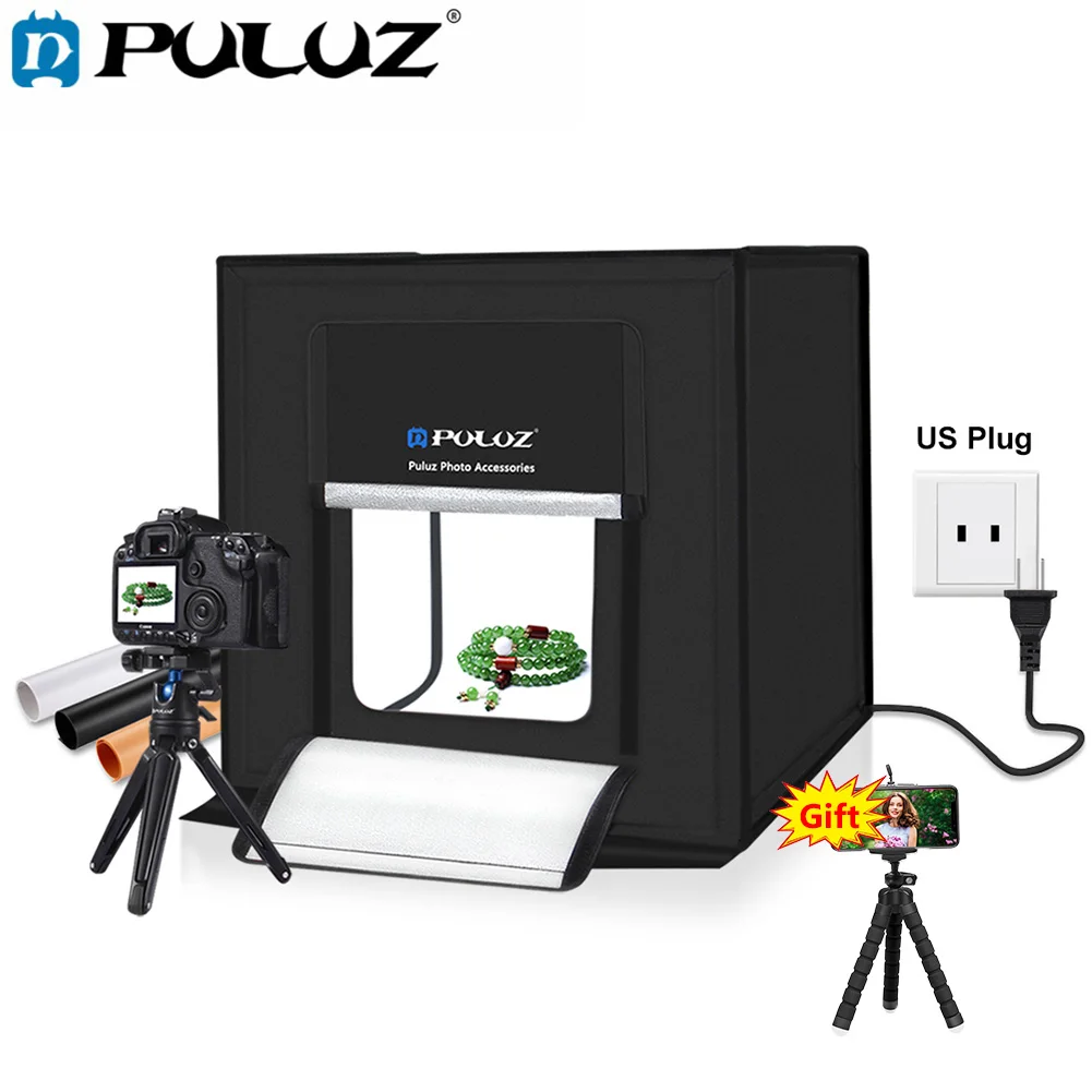 Софтбокс Stutio со светодиодсветильник кой 40 см портативный Настольный софтбокс +
