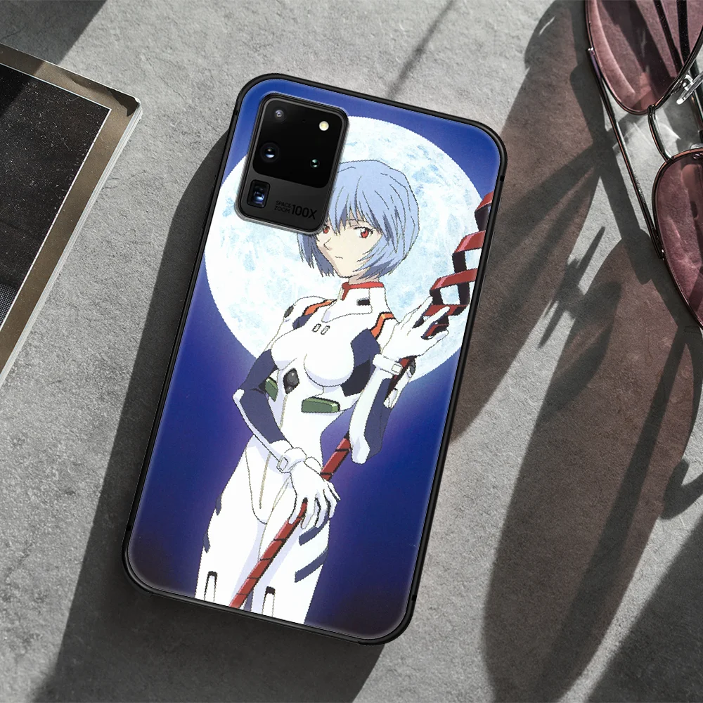 

Genesis Evangelion NGE EVA Phone Case Cover Hull For Samsung Galaxy S 7 8 9 10 e 20 FE edge uitra plus Note 9 10 20 black Bumper