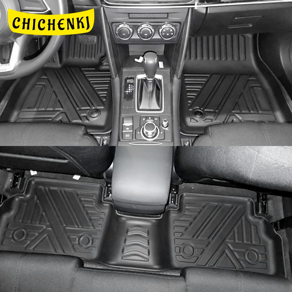 

Автомобильные коврики для Mazda CX-4 2016-2021, коврики на пол из ТПЭ для привода на 2 колеса, для любых погодных условий, коврики для ног без запаха, к...