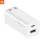 Зарядное устройство Xiaomi 65 Вт GaN 1A1C, два порта, быстрая зарядка, Type-C USB-A, для ноутбука, Samsung Galaxy, Huawei, iphone