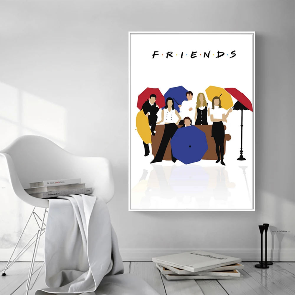 Зонт для друзей фотография на холсте картина модульные картины гостиной постер