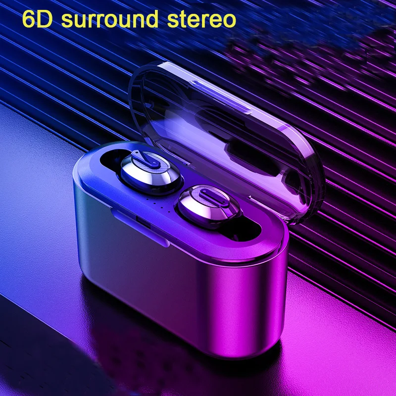 T2 tws мини беспроводные/bluetooth наушники/наушники 6D стерео Bluetooth гарнитуры
