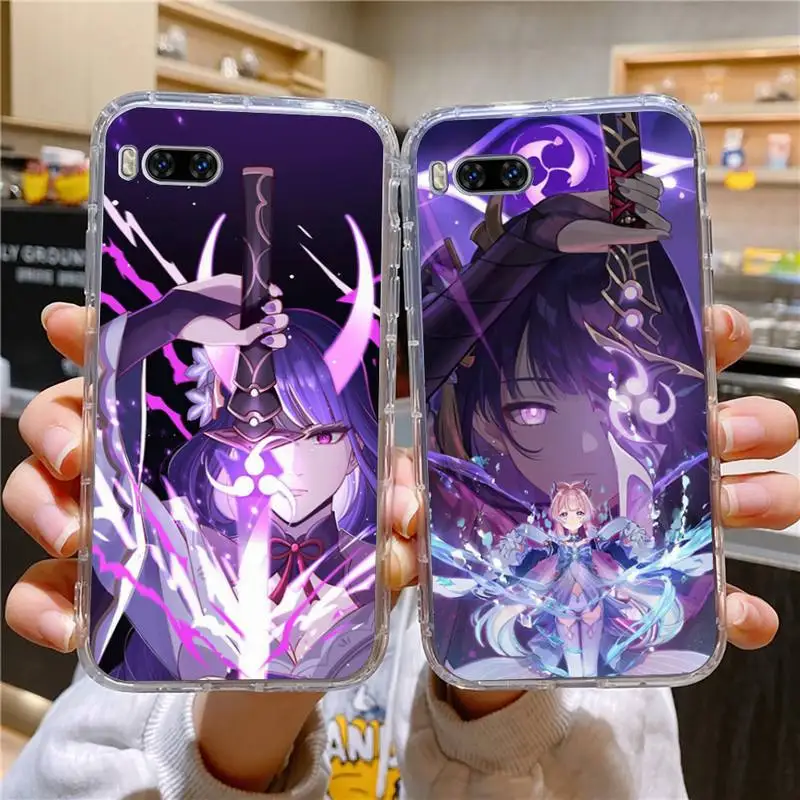 

Raiden Shogun Baal Genshin Impact Phone Case For Huawei P Mate P1 P2 P3 P4 1 2 Smart Z Pro Lite 219 Transparent Silicone Case