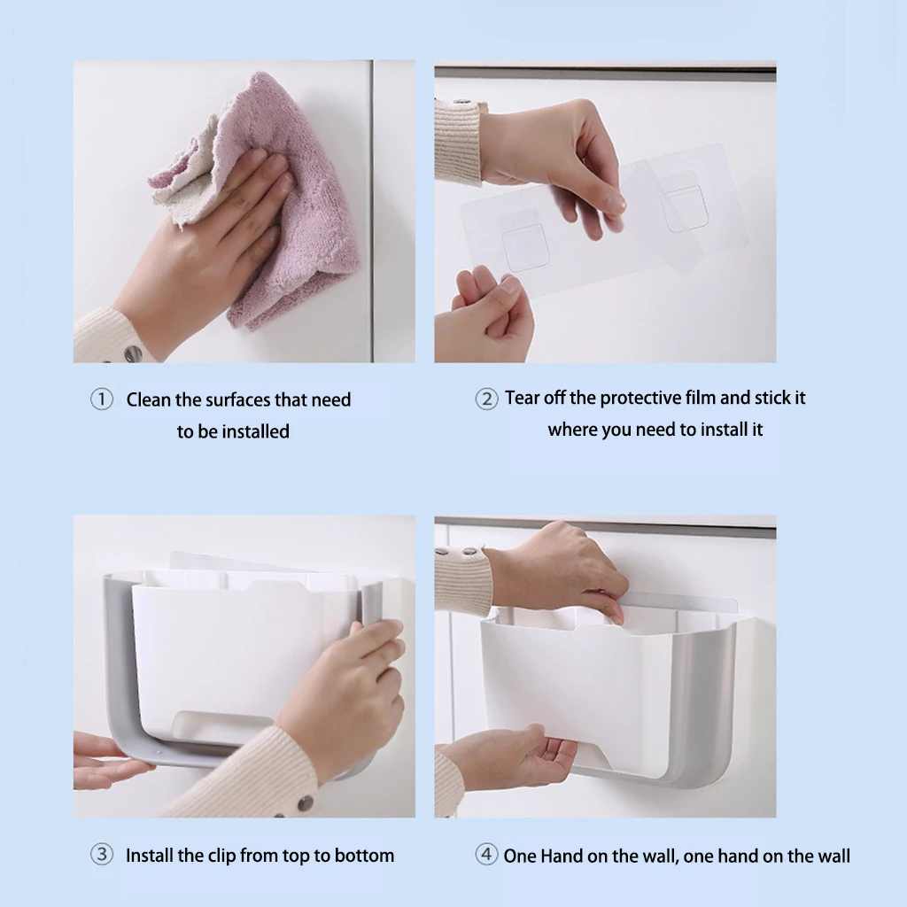 Portable Plastic Door Garbage Trash Bag Box Can Rack Hanging Holder Kitchen | Автомобили и мотоциклы