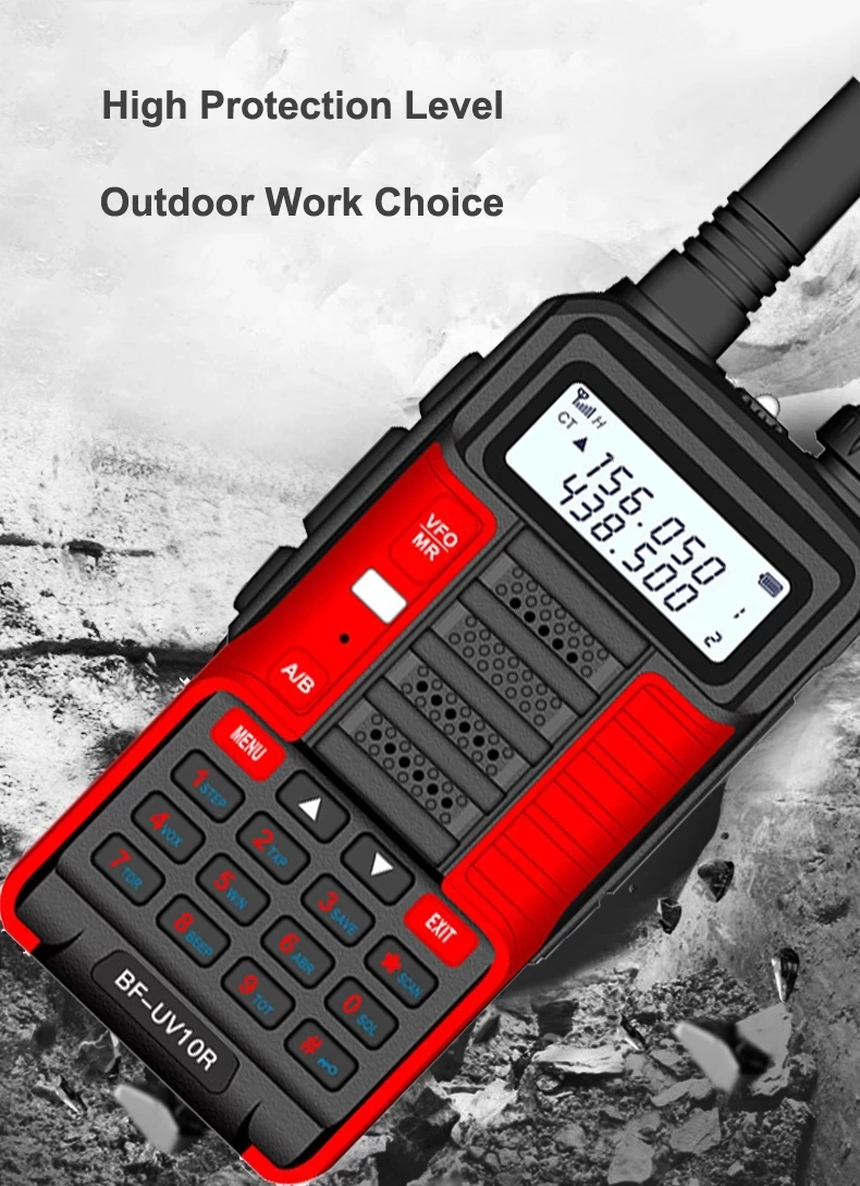 BaoFeng 5W  UV10R Dual Band Two Way Radio 128CH VHF UHF 136-174Mhz 400-520Mhz Long Range Radios BF-UV10R