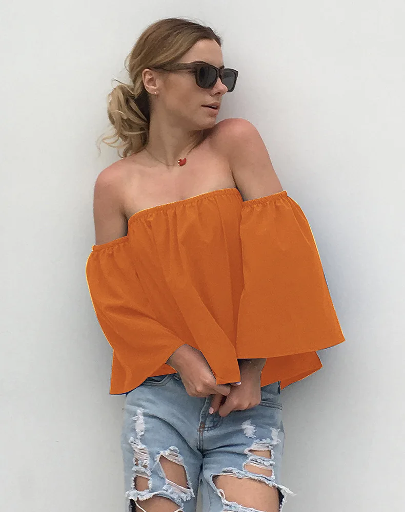 Новинка 9 цветов Женская рубашка короткая Сексуальная обернутая грудь слово