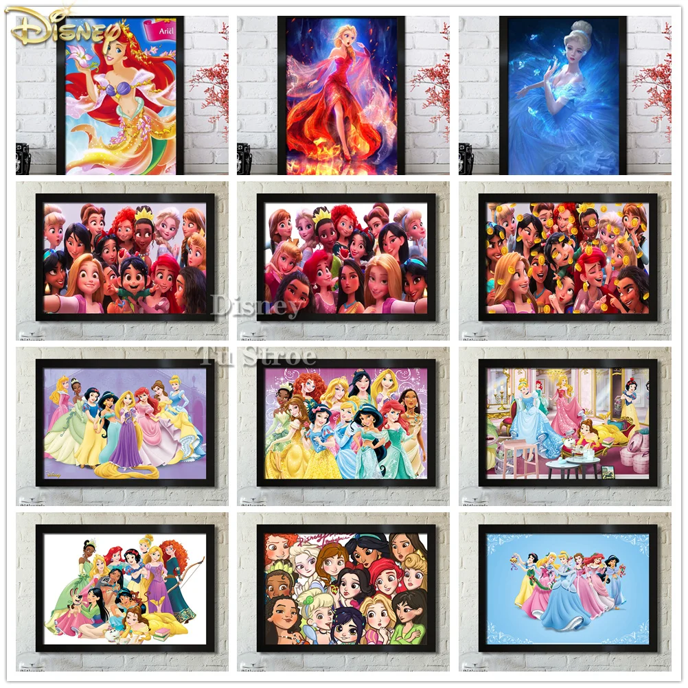 

Disney Princess 5d Diy Diamond Painting Destroy King Square Inlaid Diamond Mosaic Cross Stitch Set Brand Decorative Painting
