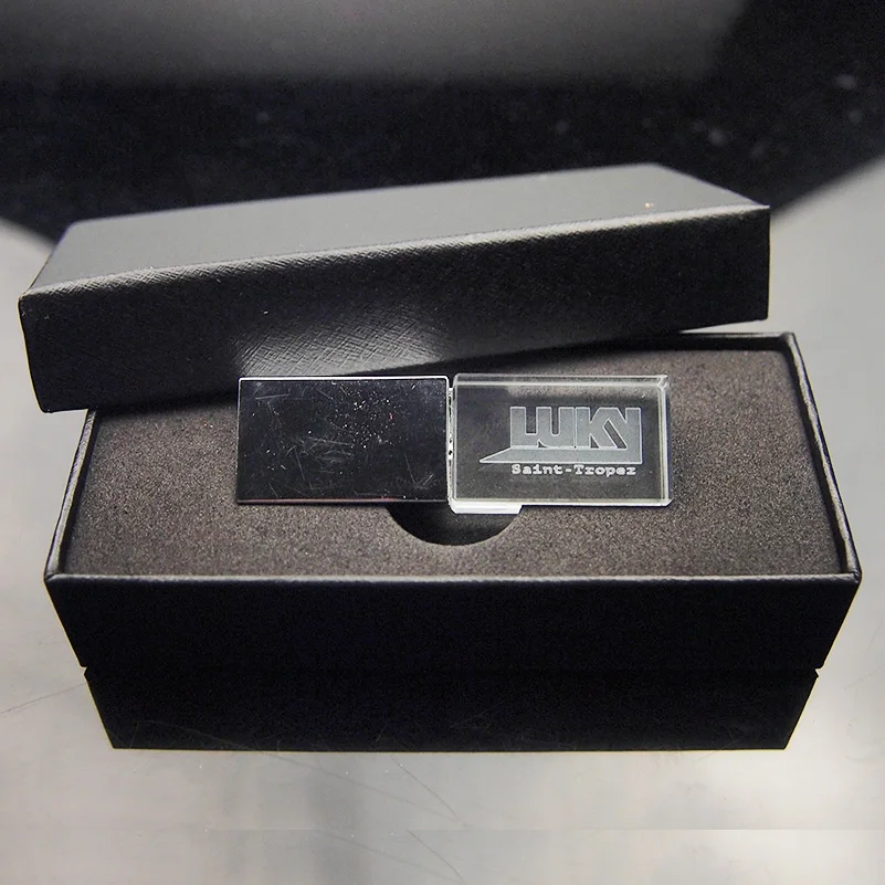 Розовое золото кристалл Usb с коробкой карта памяти флеш накопитель 4 ГБ 8 16 32