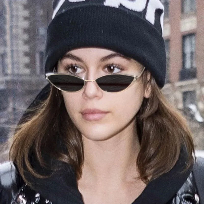 

2021 Sunglasses Women Luxury Cat eye Brand Design Metal Frame New Gold red Vintage Cateye Fashion sun glasses lady Eyewear