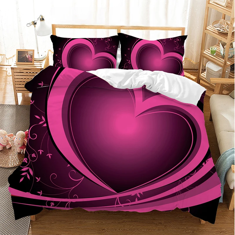 Комплект постельного белья включая пуховое одеяло наволочка с принтом домашний