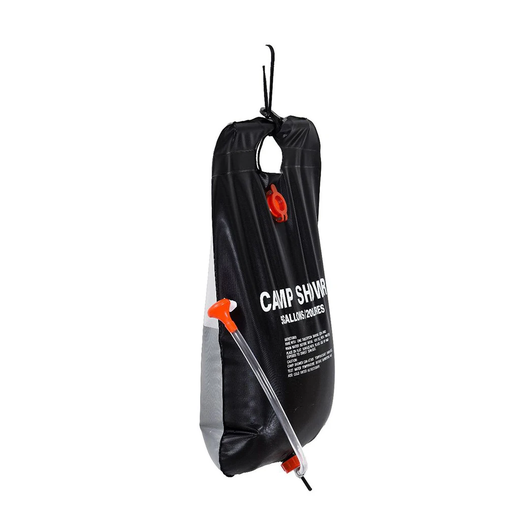 

Camp Shower Bag 40L Large Capacity Solar Heated Bathing Pocket Outdoor Portable Traveling Camping Hiking Climbing Cleaning Bag