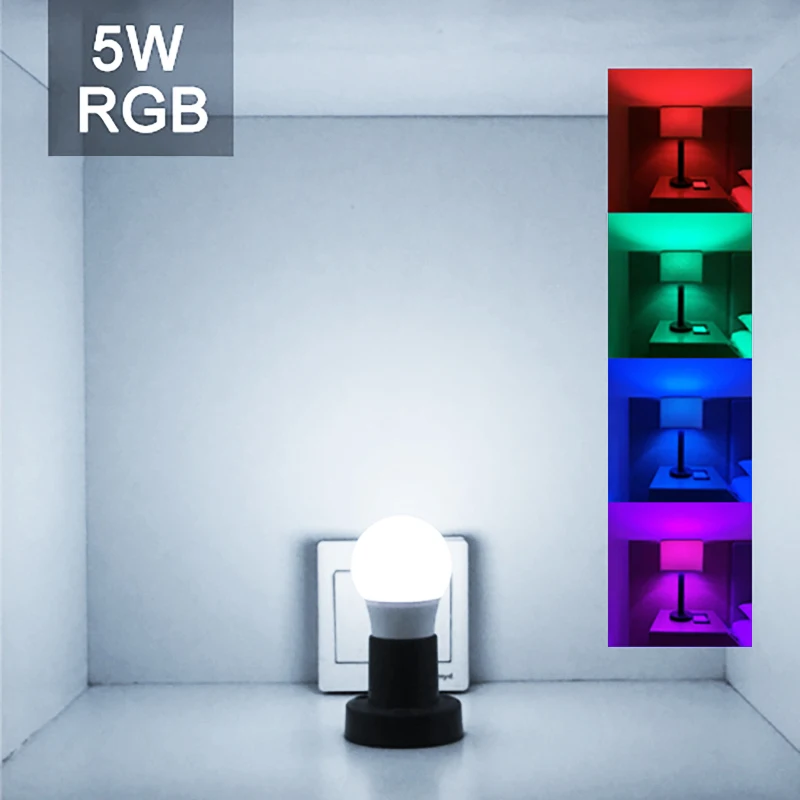 Светодиодная лампа для дома волшебная декоративная RGB с регулируемой яркостью и
