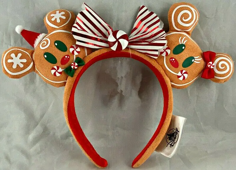 

Disney 2020 Christmas Holiday Gingerbread Ears Headband new