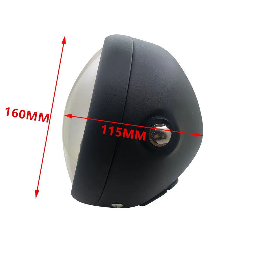 Универсальная алюминиевая мотоциклетная фара с белым светодиодным ангельским