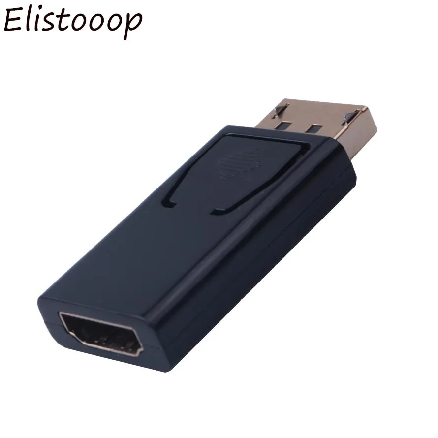 Display Port DP Male To HDMI-совместимый Женский адаптер Черный Высококачественный Dp