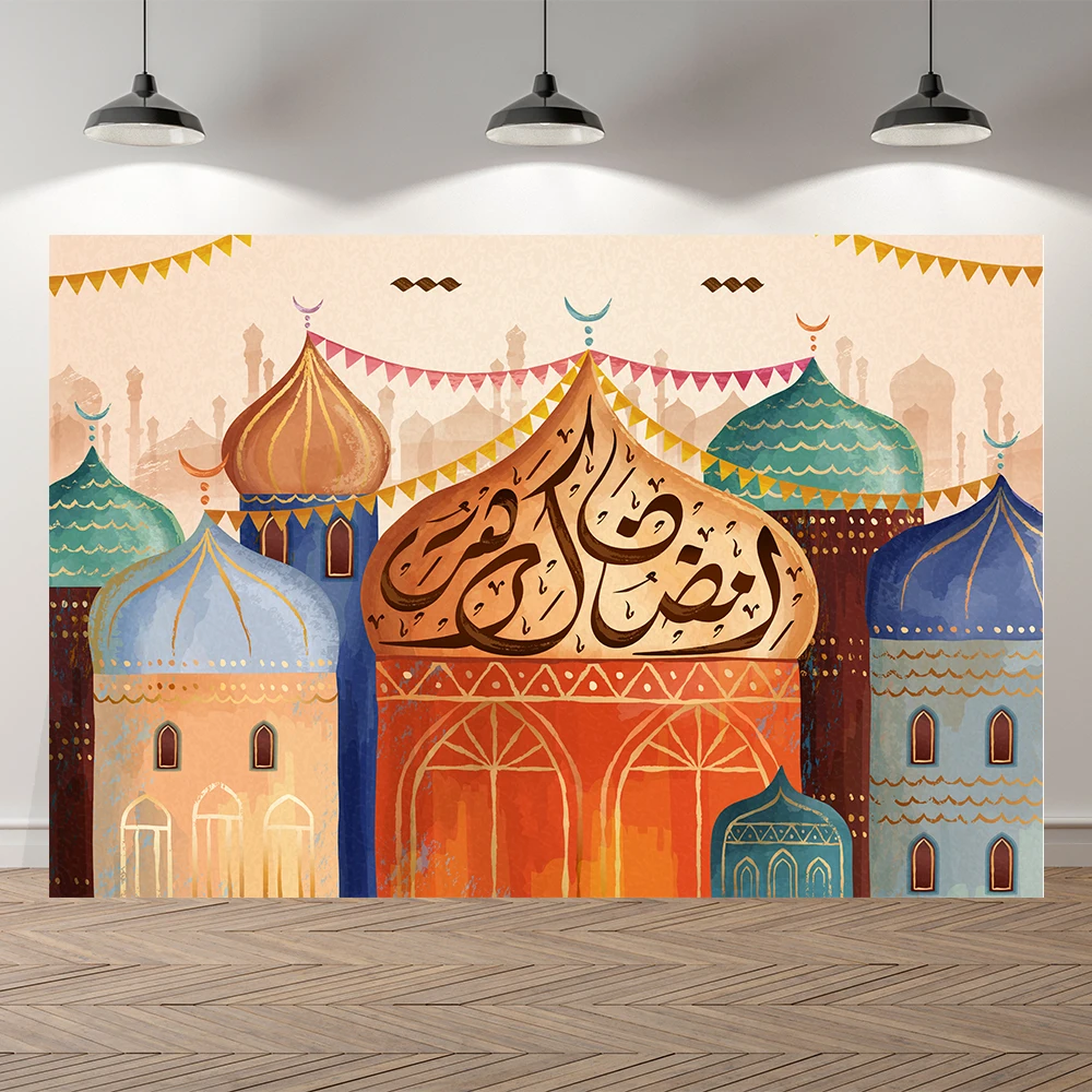 

Фотофоны Neoback для празднования рамадана в мечети кареем Мубарак постер для вечерние ринки детский день рождения фотографические фоны фотос...