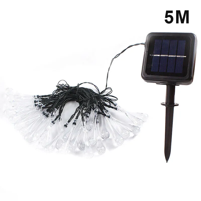 

20/30/40/50/100 LED Outdoor Solar Powered String Light Garden Yard Decor Lamp Waterproof BJStore