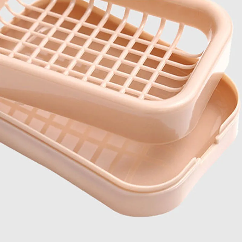

Double-layer Grid Drain Soap Holder Soap Dish Plate Detachable Soap Box KitchenBathroom Accessories Storage Tools