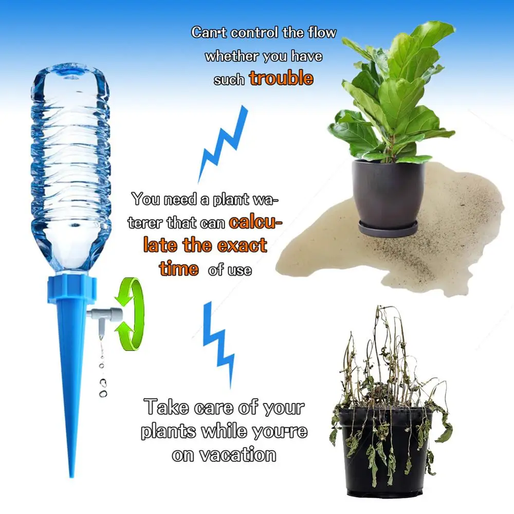 

12/18Pcs Automatic Irrigation Device Drip Flower Plant Sprinkler Watering Spike Tool for Vegetation Indoor Household