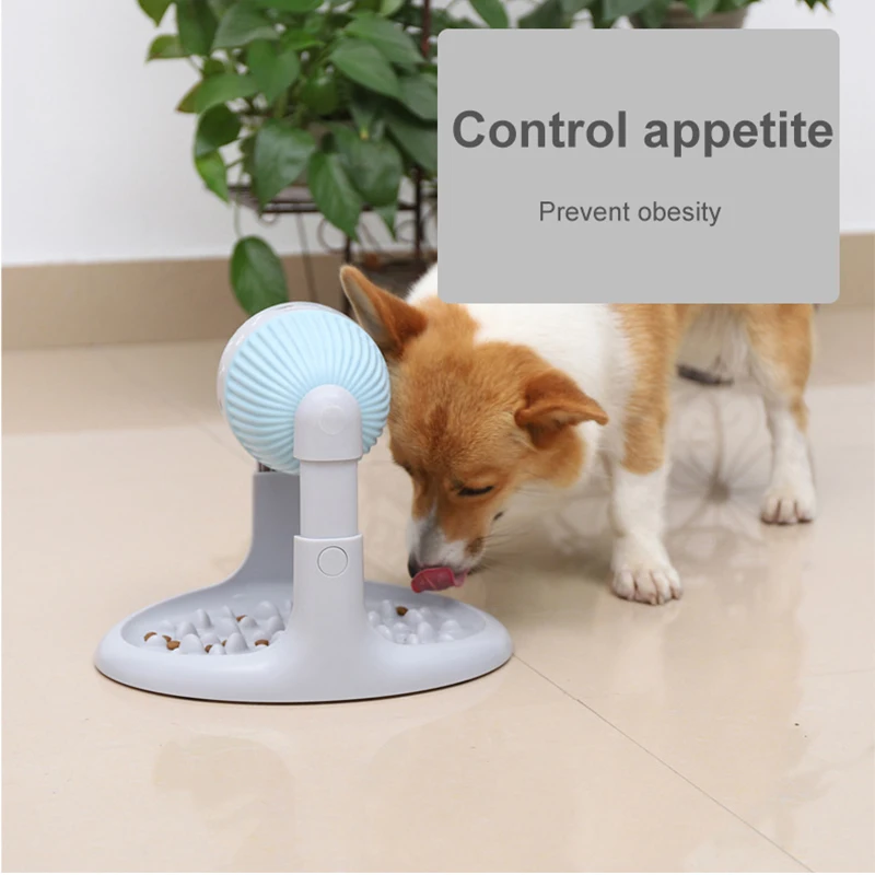 Собака Еда чаша кормушка для собак кошек Кормление игрушки медленно есть утечки