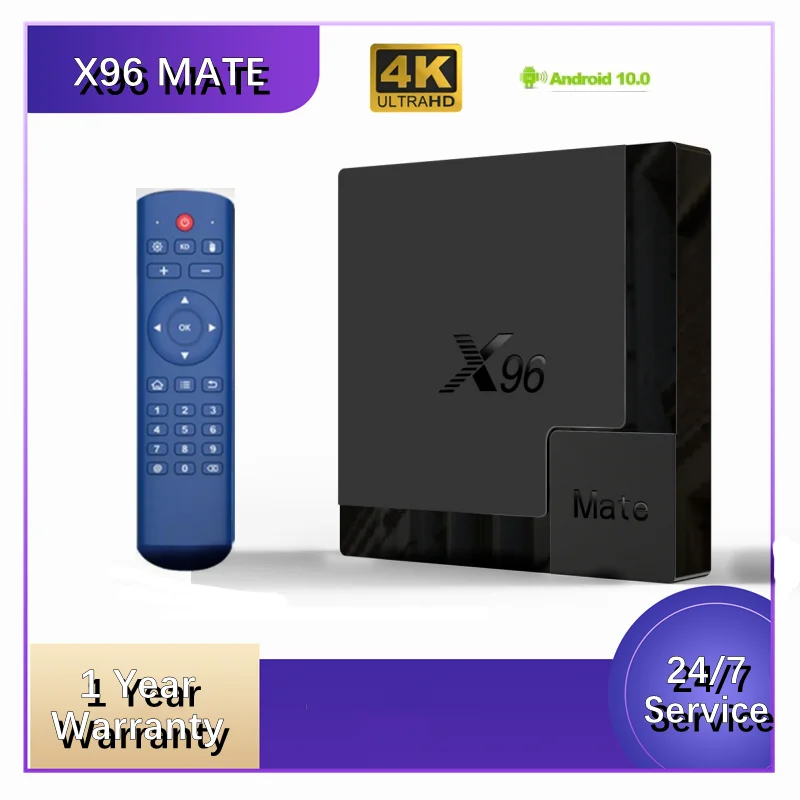 Лучшая ТВ приставка IP X96 Mate Android 10 0 Allwinner H616 2 4G/Φ Wi Fi 4K 4 Гб 32 ГБ 64 смарт ip отправка из