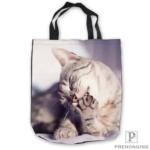 Пользовательские холст a Персидский Кот gettingTote ручные сумки сумка для покупок